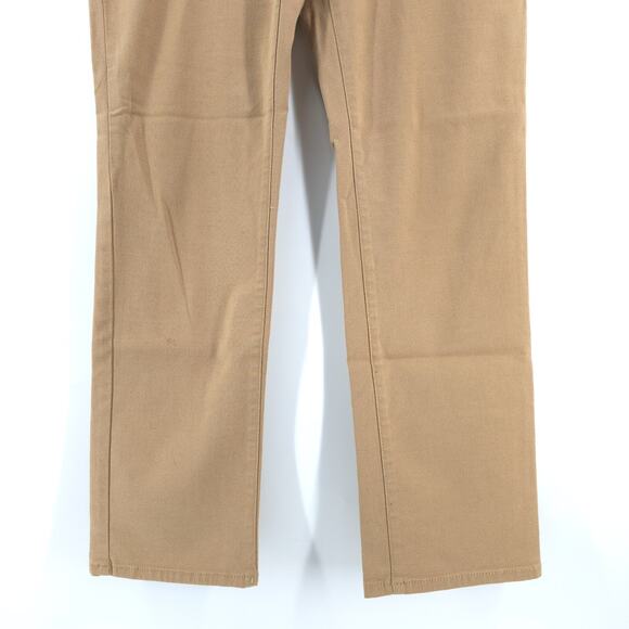 LL Bean Vintage Classic Fit High Rise Camel Comfort Soft Luxe Denim Straight 10R - Picture 3 of 16